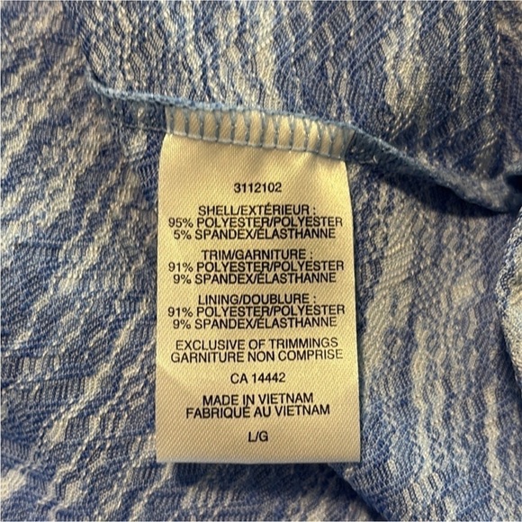 MONDETTA active sports dress green blue built in bra racerback travel size large - Picture 10 of 13